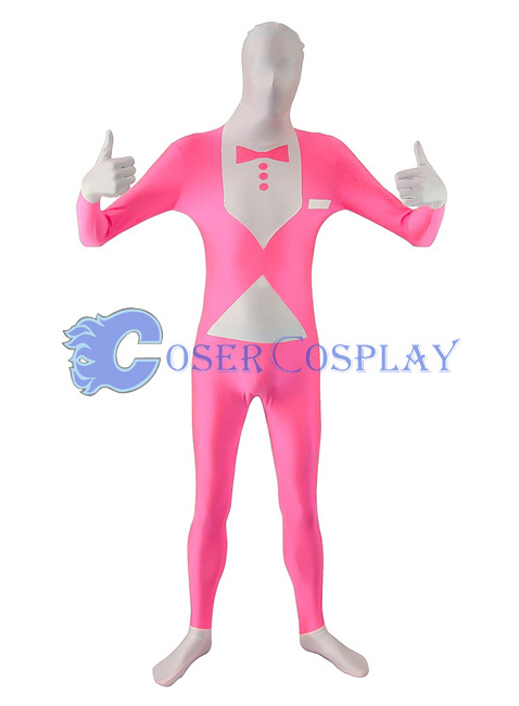 Pink Tuxedo Morphsuit Zentai